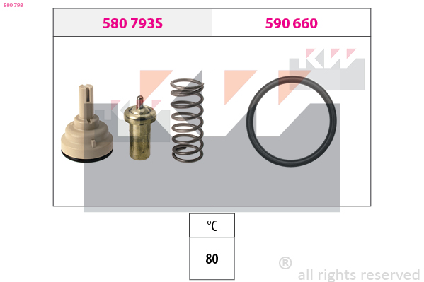 KW Termosztát+O gyűrű 580793_KW